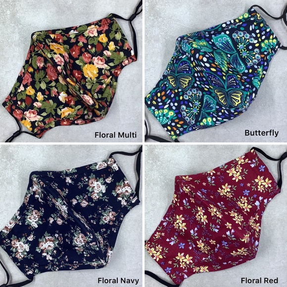 Burberry Plaid Cotton Face Mask / Adjustable with Filter & Nose Wire - Picture 5 of 8